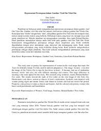 Berikut ini contoh kalimat yang menggunakan makna denotasi. Doc Representasi Perempuan Dalam Gambar Viral Om Telat Om Dini Safitri Academia Edu