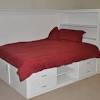 White platform bed full zinus geraldine 12 inch white metal platform bed frame with. 1