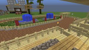 A simple and open minecraft horse stable design, this is perfect for anyone who wants to contain their horses! á… Build Horse Racing Track With Grandstand In Minecraft Minecraft Bauideen De