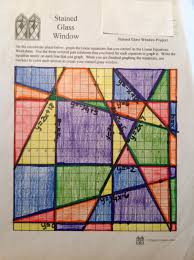 3 7x 19 16 x 12 x. Stained Glass Math Activity Linear Equations Project