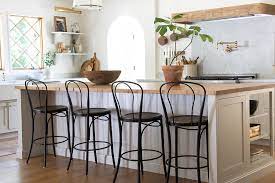I can recall so many hours spent at my mom's counter sitting on the chairs as she cooked and we chatted for hours or i would help her cook from the other side of the counter while sitting there. French Farmhouse Counter And Bar Stools Seeking Lavender Lane