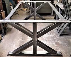 Modern Dining Table X Legs Model Ttsoldb Etsy In 2020 Trestle Table Legs Steel Table Legs Table Legs
