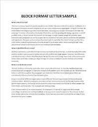 Block letter sample letterhead format for business letters semi block letter. Telecharger Gratuit Business Letter Format
