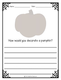 Pumpkin Writing Paper Freebie Writing Paper Free Writing Paper October Activities