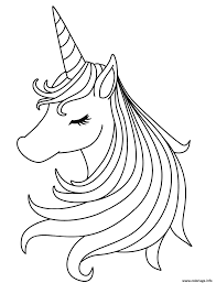 Coloriage Tete De Licorne Fille A Imprimer Coloriage Dessin Licorne A Imprimer Licorne A Colorier