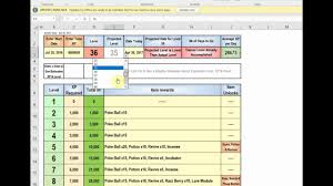 excel spreadsheet for pokemon go level xp