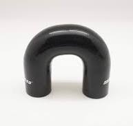 Autobahn88 Automotive Silicone Hose Bend, U-shape 180-Deg Elbow Coupler,  ID=1" (25mm), Center Line Distance 4" (102mm), Wall Thickness= 0.16" (4mm),  ...