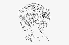 Supercoloring.com is a super fun for all ages: Coloring Pages Flower Hair Png Image Transparent Png Free Download On Seekpng