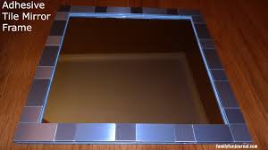 Determine the width of the mirror frame tiles by measuring from the mirror to the corner wall or to the end of the vanity. Three Diy Bathroom Mirror Frames Family Fun Journal