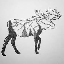 12 up a tree raccoon tattoo. Image Result For Moose Tattoo Moose Tattoo Silhouette Tattoos Alaska Tattoo