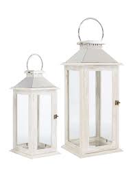 Linea White Wooden Lantern Small House Of Fraser White Wooden Lantern Wooden Lanterns White Candle Lanterns