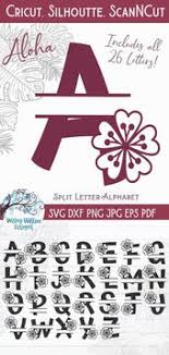 Aloha Split Alphabet Svg Bundle Floral Monogram Svg 785027 Svgs Design Bundles In 2020 Monogram Svg Floral Monogram Lettering Alphabet