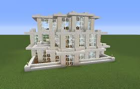 A build made mostly of quartz. Modern Quartz House Blueprints For Minecraft Houses Castles Towers And More Grabcraft