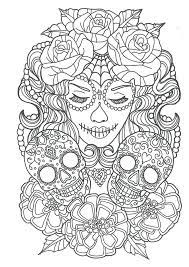 Midnight sugar skull coloring book: Pin On Coloring Pages