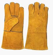 China Yellow Colour Cow Leather Welding Gloves In Guangzhou China Welding Hand Gloves And Welding Leather Glove Price