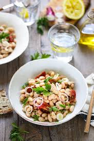 Salade De Haricots Blancs Et Thon Recette Italienne Recette Salade Haricot Salade De Haricots Blancs Recette Italienne