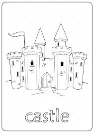 Printable Castle Coloring Page Book Pdf Castle Coloring Page Coloring Pages Free Coloring Pages