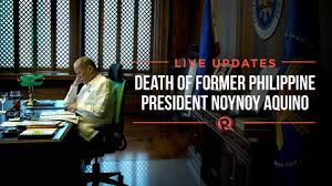 Former president benigno noynoy aquino iii died earlier today, at 6:30 am. Ryx6xl4t1glwnm