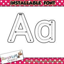 Alphabet letter tracing font (installable) that shows children how to correctly form each letter and number.this is a font! Alphabet Tracing Letters Font Installable Correct Lette Tracing Font Alphabet Tracing Letter Formation