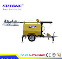 Small Portable Mobile Lighting Tower LED Light Tower Powered ...