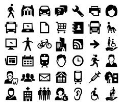 De aed, ehbo kist, oogdouche, arts, brancard e.d. Iconen En Pictogrammen Basiselementen Rijkshuisstijl