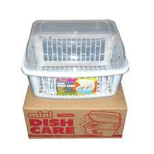 Reversible snap on drain board is angled to help drain water or. Mini Dish Drainer Rack With Cover Shopee Philippines