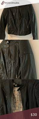 Faux Leather Jacket Ci Sono By Cavalini Leather Jacket Faux Leather Jackets Jackets