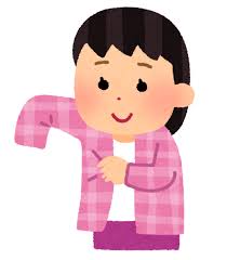 着替えをしている女の子のイラスト | かわいいフリー素材集 いらすとや
