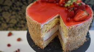 Quark Sahne Torte Mit Fruchtspiegel Quark Sahne Torte Quark Torten
