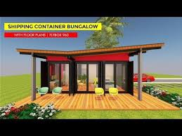 Irresistible butterfly roof tempting plan building and house design : Shipping Container 3 Bedroom Bungalow House Design With Floor Plans Flybox 960 Youtube Bungalow House Design Container House Design Bungalow Design