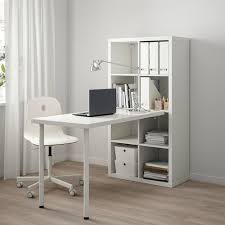 Kallax Schreibtischkombination Weiss 77x147x159 Cm Hol Es Dir Noch Heute Ikea Deutschland In 2020 Cheap Office Furniture Home Office Design Home Office Furniture