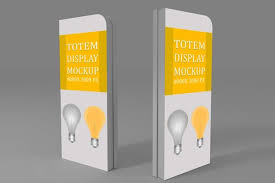 Free Totem Display Design Mockup In Psd Totem Display Design Mockup Psd In 2020 Photoshop Mockup Free Display Design Mockup Design