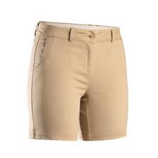 Rolled hems, rips, different washes & khaki colors set our bermuda shorts apart. Golf Bermuda Shorts Damen Inesis Decathlon