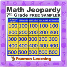 Fun jeopardy game about the coordinate plane. Math Games For Seventh Grade Worksheets Teachers Pay Teachers