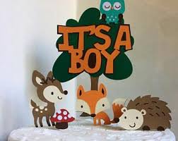 Baby Shower Boy Decoration Etsy Woodland Creatures Baby Shower Woodland Baby Shower Decorations Woodland Animal Baby Shower