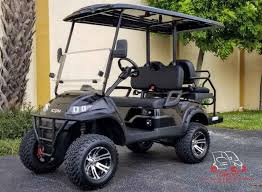 2002 custom club car ds gas golf cart 4 passenger seat with canopy $3,995.00 time remaining. 2021 Icon I40l Black Lifted Golf Cart Electric Vehicle Custom Golf Carts And Golf Cart Custom Builds In West Palm Beach Fl Electric Golf Carts And Street Legal Carts