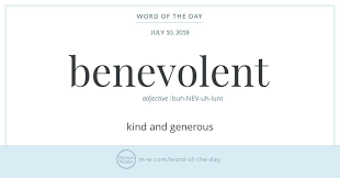Word Of The Day Benevolent Words Word Of The Day Unusual Words