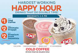 Dairy Queen Happy Hour Small Frappe Or Soft Pretzel Sticks 2 Weekdays 2 5pm Frappe Fruit Smoothies Happy Hour Drinks