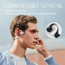 Bone Conduction Headphones Open Ear Bluetooth Wireless Sports Earbuds with  Microphone Memory Card Waterproof Noise Cancelling Long Battery Life  Headset Over Ear for Android iOS Running Workout Cycling : Amazon.sg:  Electronics