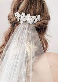Styles For The Snow Queen Bride Ivory Beau Styles For The Snow Queen Bride 976d52ab5c91 Headpiece Wedding Bridal Hair Accessories With Veil Bridal Comb