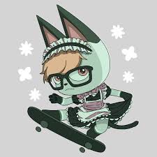 Raymond Skate Maid Fanart Animalcrossing Animal Crossing Fan Art Animal Crossing Characters Animal Crossing Qr