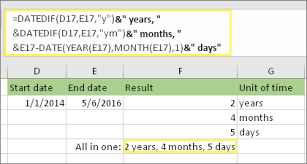 Here's how it does this: Calculate The Difference Between Two Dates Excel