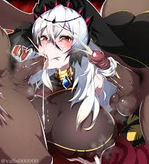 Rule 34 - :>= Big Breasts Big Penis Black Skin Blowjob Blowjob Face Blush  Duel Monster Hairjob Looking At Viewer Multicolored Hair Multiple Penises  Red Cartesia The Virtuous Yu-gi-oh! | 6958055