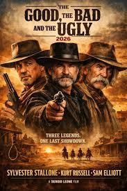 🎬 Bad and the Ugly (2026) Director: Sergio Leone 🌟 Starring: Sylvester  Stallone, Kurt Russell, Sam Elliott 📝 Plot Summary: Bad and the Ugly (2026)  brings the gritty, dust-swept world of the