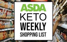 Asda Weekly Shop For One On Keto Uk Keto Shopping List Keto Asda