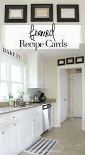 Framed Recipe Cards Framed Recipes Home Decor Kitchen Kitchen Wall Decor