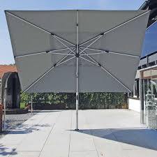 A cantilever parasol eliminates the drawback of a centre pole umbrella. Polaris Large Cantilever Parasol Adjustable Garden Sunshade