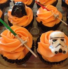 Orange Star Wars Cupcakes Star Wars Cupcakes Star Wars Theme Cupcake Cakes
