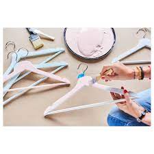 Ikea bumerang wooden clothes hangers, solid wood, pack of 8, white. Buy Bumerang Hanger White Online Uae Ikea