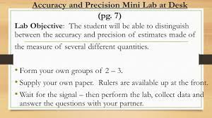 Friday 8 28 B And Monday 8 31 A Accuracy And Precision Mrs Wilson Ppt Download